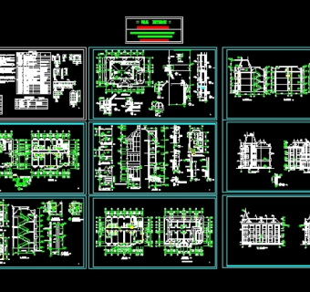 欧式综合楼施工图3D模型