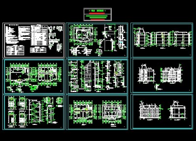 欧式综合楼施工图3D模型