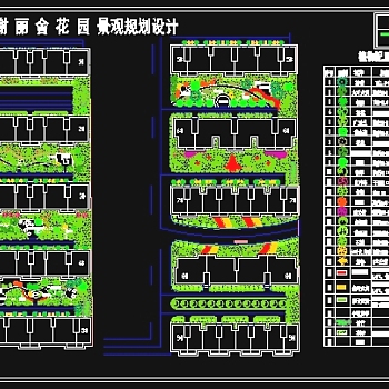 香榭丽舍花园景观规划设计图纸