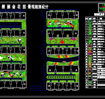 香榭丽舍花园景观规划设计图纸
