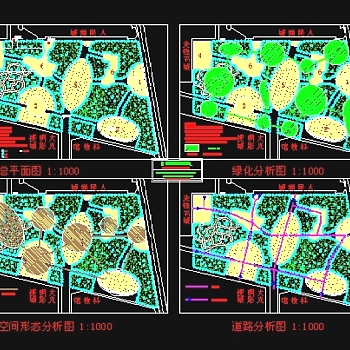 文化广场景观规划图3D模型