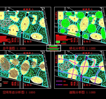 文化广场景观规划图3D模型