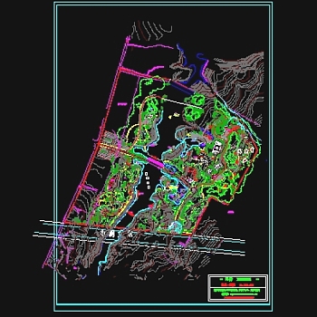 公园景观规划平面布置图3D模型