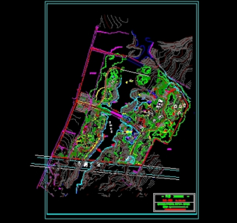 公园景观规划平面布置图3D模型