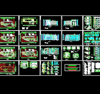 某中学图书综合楼全套施工图