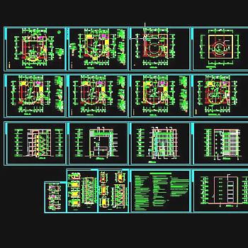 整合十多套厂房厂区规划设计施工图3D模型