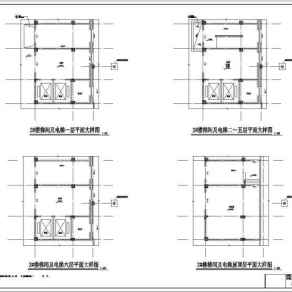 某县人民医院六层住院楼建筑施工图（含效果图）