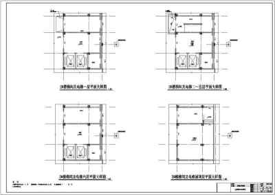 某县人民医院六层住院楼建筑施工图（含效果图）