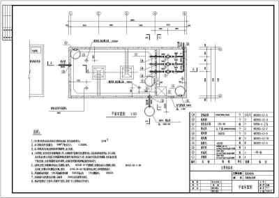 某小区内生活用水变频供水泵房施工图