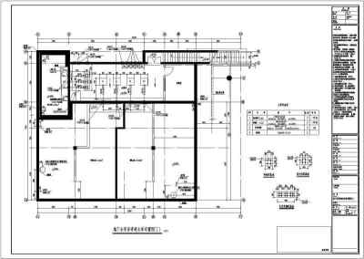 某地下水泵房管道水泵大样设计施工图