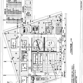 某地10000吨污水处理厂平面及高程布置图3D模型