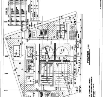 某地10000吨污水处理厂平面及高程布置图3D模型