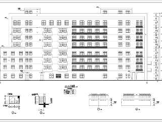 廣東某醫院8層綜合樓建筑設計方案圖紙