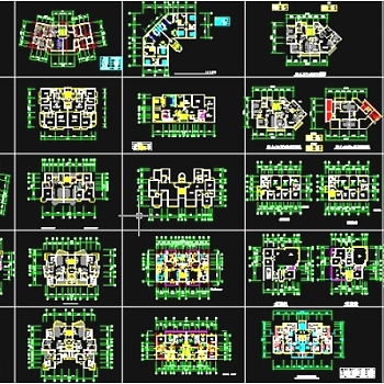 上百种户型图3D模型