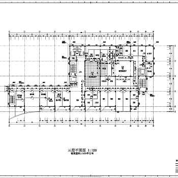 某多层医院影像楼建筑设计平面图