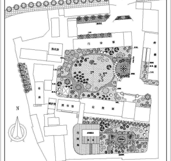 市第二人民医院绿化设计图