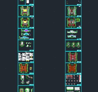 【整合】大学教学楼建筑设计施工图纸（共35套）