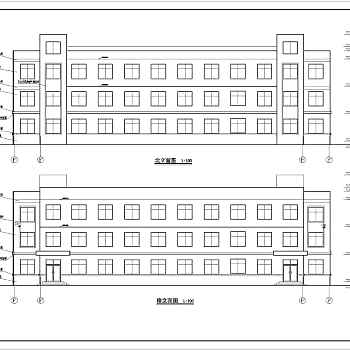 多层宿舍楼建筑方案设计图