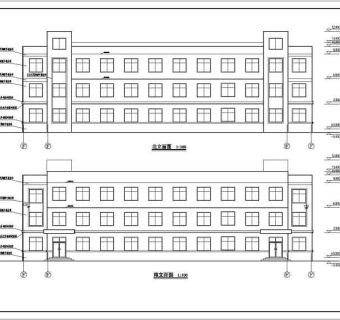 多层宿舍楼建筑方案设计图