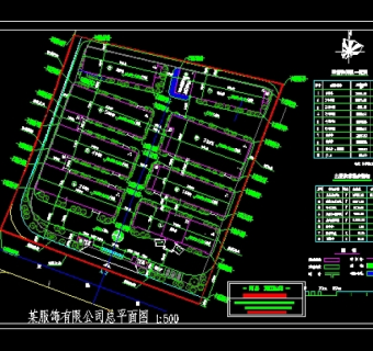 服装厂区规划图