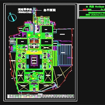 某陆军学院园林规划图