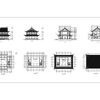 仿古建筑cad施工图