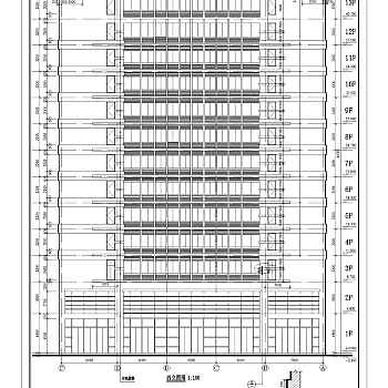 某高层办公楼全套cad施工图