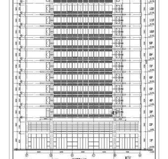 某高层办公楼全套cad施工图