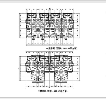 多种小高层住宅建筑施工图