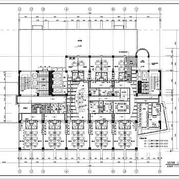 医院综合楼装修cad施工图纸3D模型