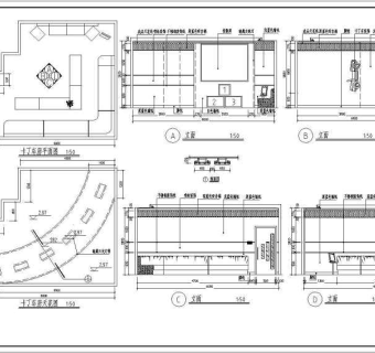 某KTV包房装修cad施工图