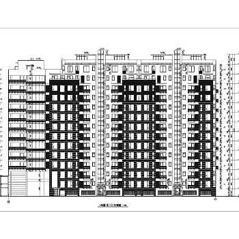 万科高层住宅楼cad施工图