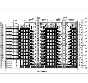 万科高层住宅楼cad施工图