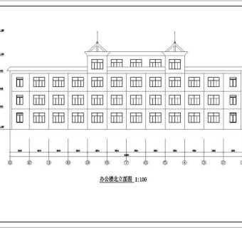 某学校办公楼cad施工设计图