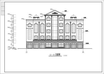 某四层办公楼建筑cad施工图纸