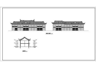 某仿宋商业街建筑施工图