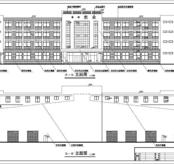 某四层办公楼建筑cad施工图