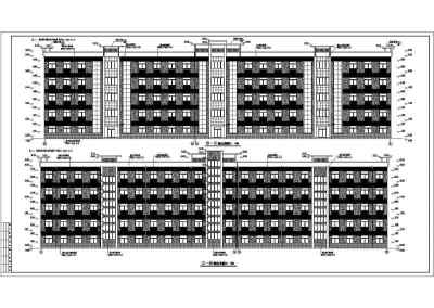 某厂区宿舍楼全套cad施工图