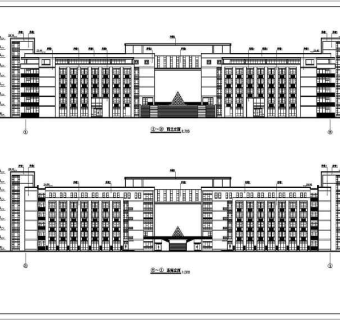 现代高层办公楼cad施工图