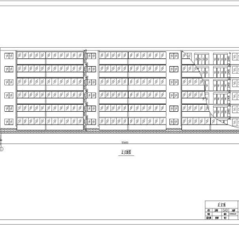 房屋建筑学优秀课程设计住宅楼建筑方案图