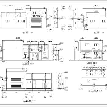 某地一层公厕及垃圾中转站建筑方案设计图3D模型