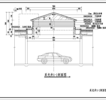 多套地下室采光井设计做法cad图纸