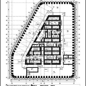 【天津】某54层超高层框架结构办公楼建筑施工图纸