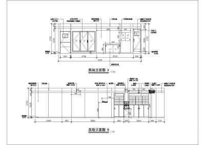 便利店超市建筑装修水电CAD全套图3D模型