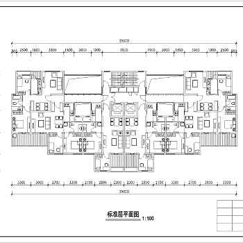 一梯六户、一梯八户建筑户型图