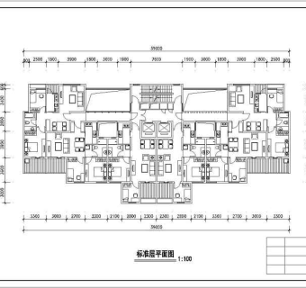 一梯六户、一梯八户建筑户型图