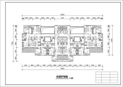 一梯六户、一梯八户建筑户型图