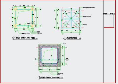 地下车库采光井大样图3D模型