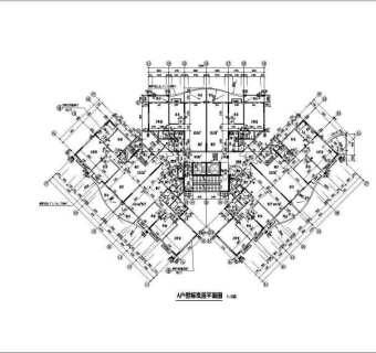 60个高层住宅户型图cad设计布置方案图(大小户型都有)