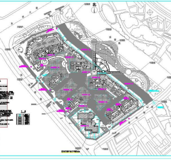 小区海绵城市给排水设计及说明、设施大样图纸3D模型